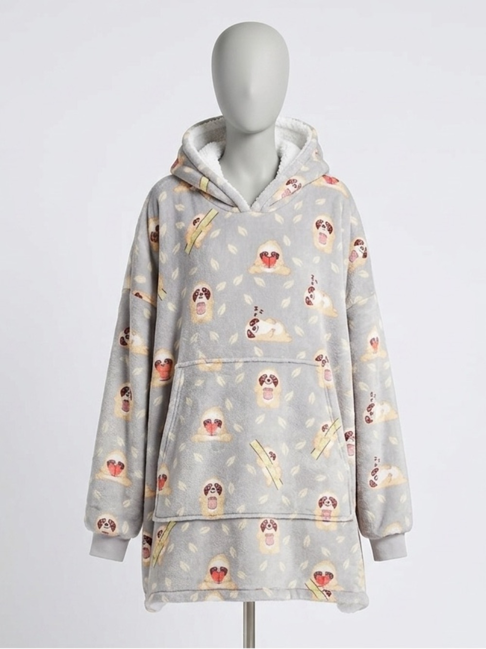 Authentic Sloth Print Oodie – Ultra Soft & Oversized